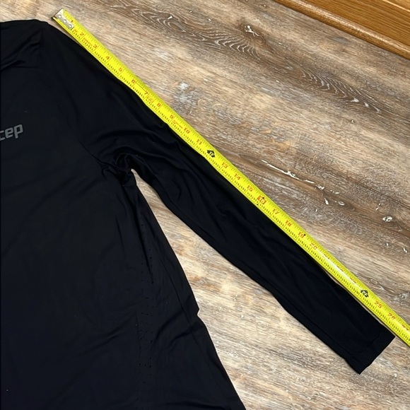 CEP Black Mens Ultralight Long Sleeve Shirt Size M Black Breathable Mesh Running - Picture 12 of 14